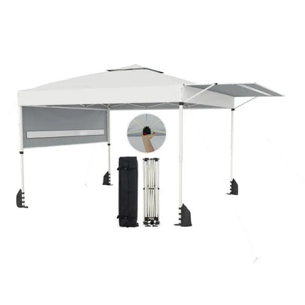 3-Piece Outdoor Adventure Bundle: Pop Up Canopy Tent 20Qt Cooler and Oversized Loveseat - Camping