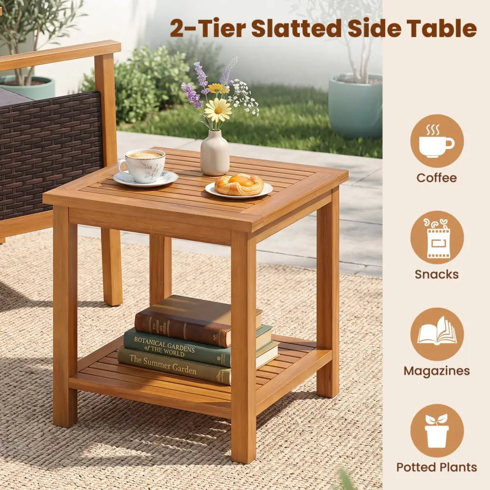 3 Piece Patio Furniture Set-Gray - Gray - Patio Dining Sets