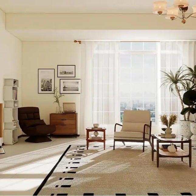 3 Piece Rattan and Wood Living Room Set with Side Table Coffee Table and TV Stand Costway