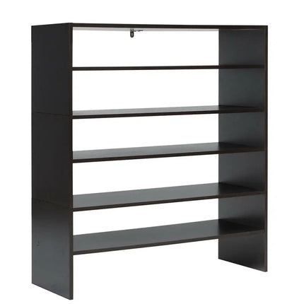 3 Pieces 31-Inch Stackable Multi-Shape Shoe Rack-Brown - Brown - Shoe Racks & Storage Benches