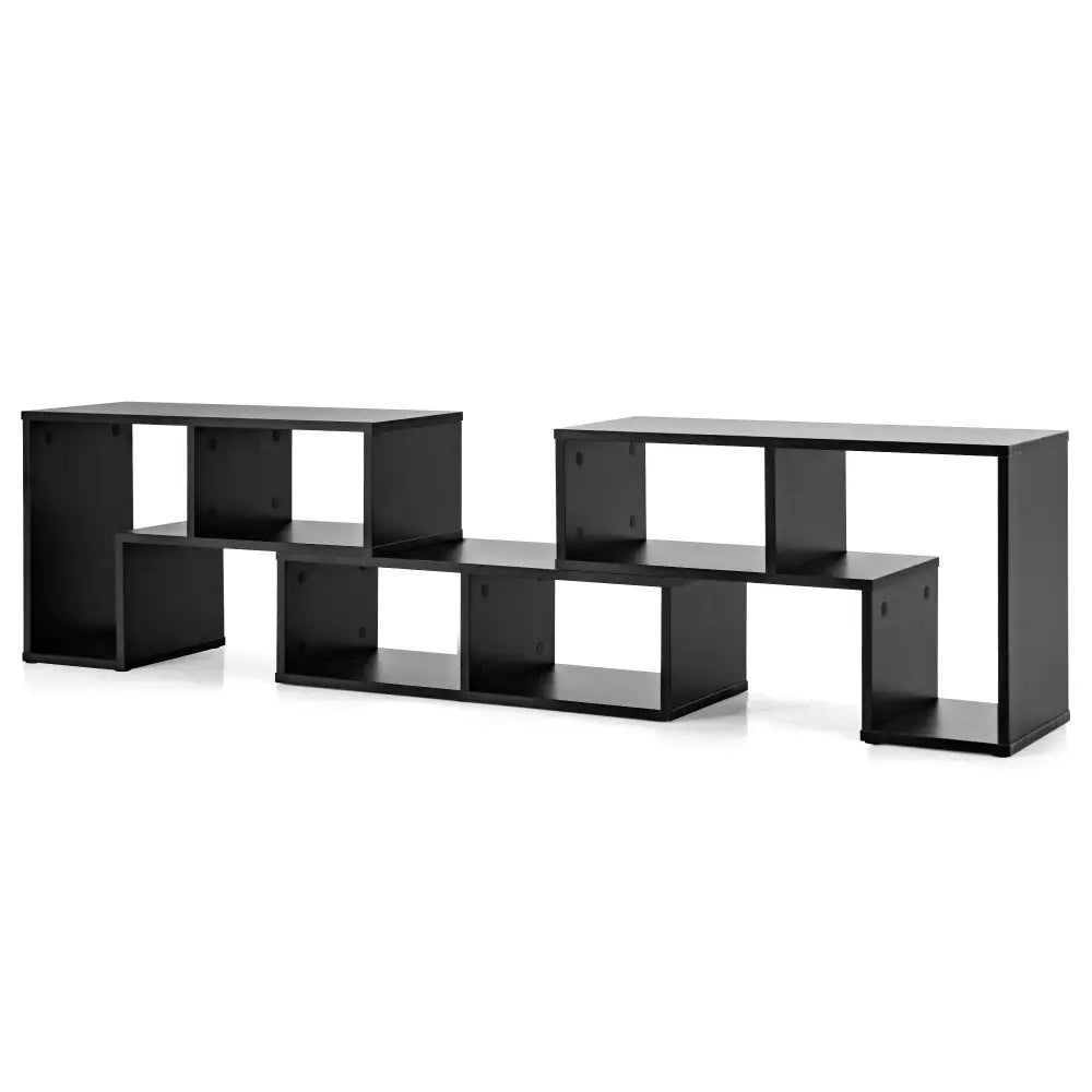 3 Pieces Adjustable TV Stand for TVs up to 65 Inch with Shelves-Black - Black - Entertainment Centers & TV Stands