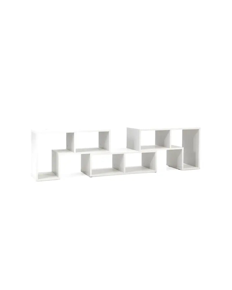 3 Pieces Adjustable TV Stand for TVs up to 65 Inch with Shelves-White - White - Entertainment Centers & TV Stands