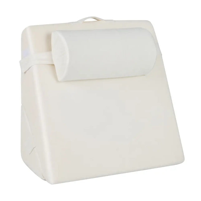 3 Pieces Bed Wedge Pillow Set with Air Memory Foam-Off-white Costway
