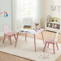 3 Pieces Kids Table and Chairs Set with Animal Patterns for Kids - Kids Table & Chair Sets
