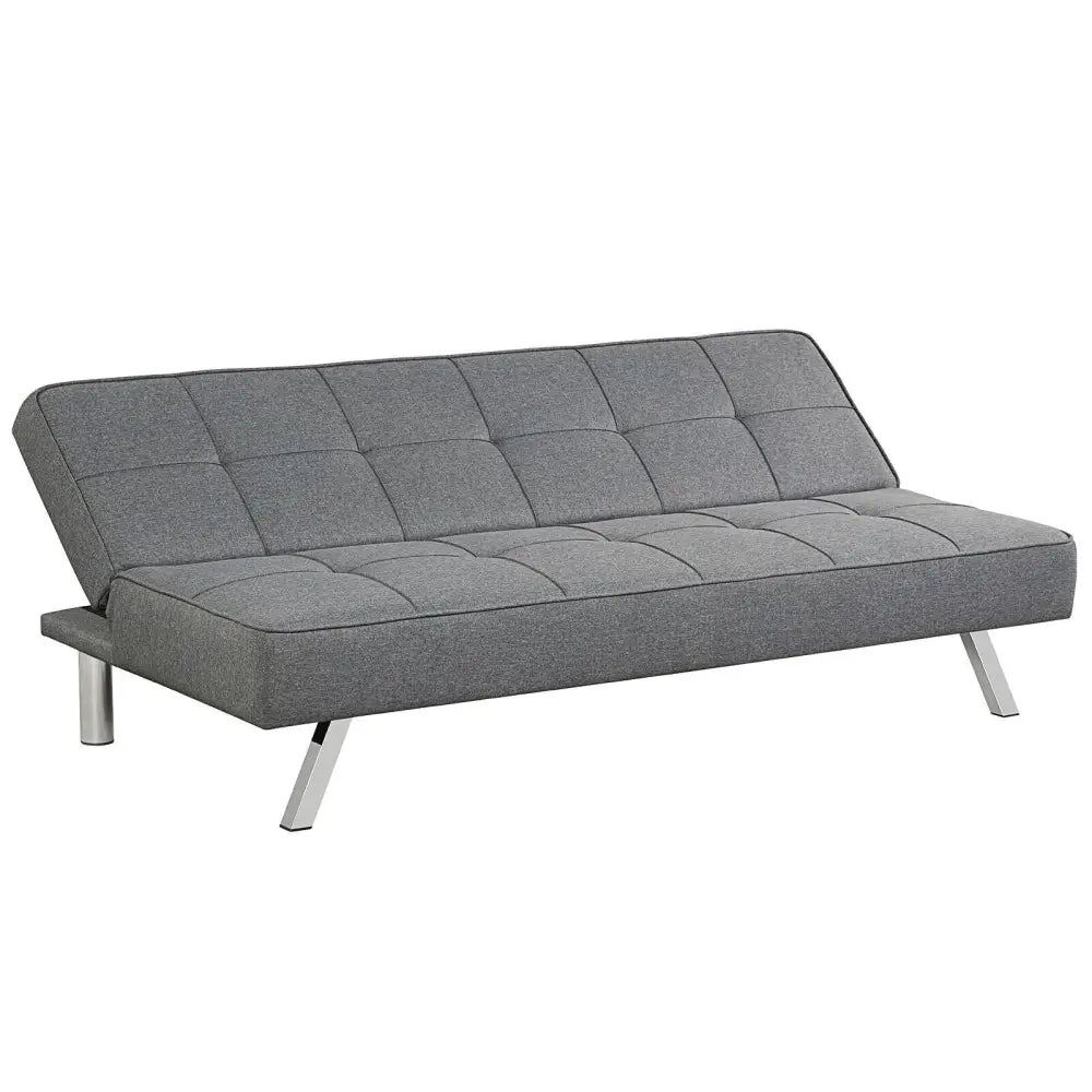 3-Seat Convertible Sofa Bed with High-Density Sponge for Living Room - Gray - Sofas & Loveseats