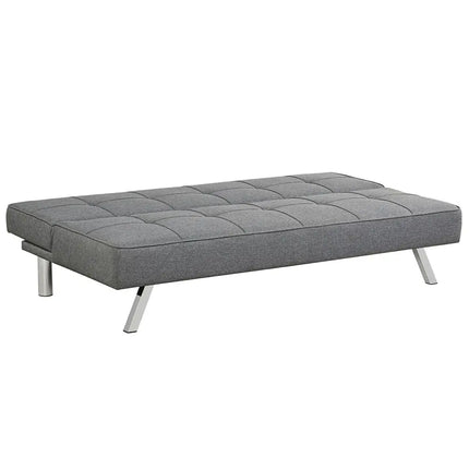 3-Seat Convertible Sofa Bed with High-Density Sponge for Living Room - Gray - Sofas & Loveseats