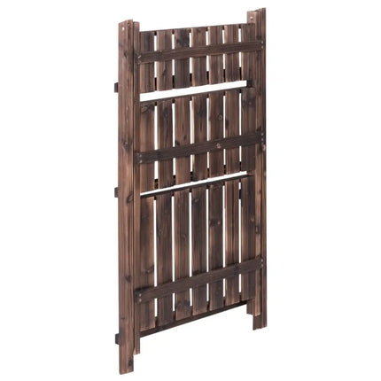 3 Tier Outdoor Wood Design Folding Display Flower Stand - Brown - Plant Stands