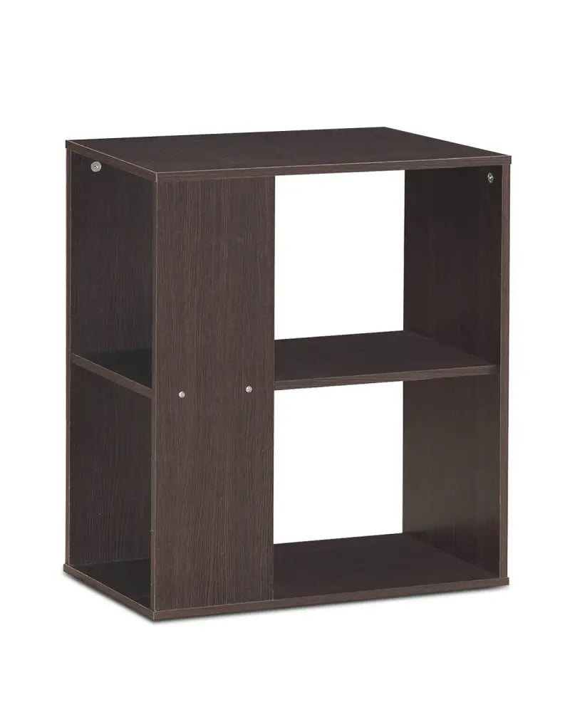 3-Tier Side End Table with Storage Shelves -Brown - Brown - End & Side Tables