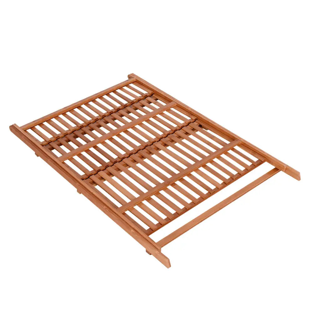 3 Tiers Outdoor Stand Bamboo Flower Pot Shelf - Natural - Plant Stands