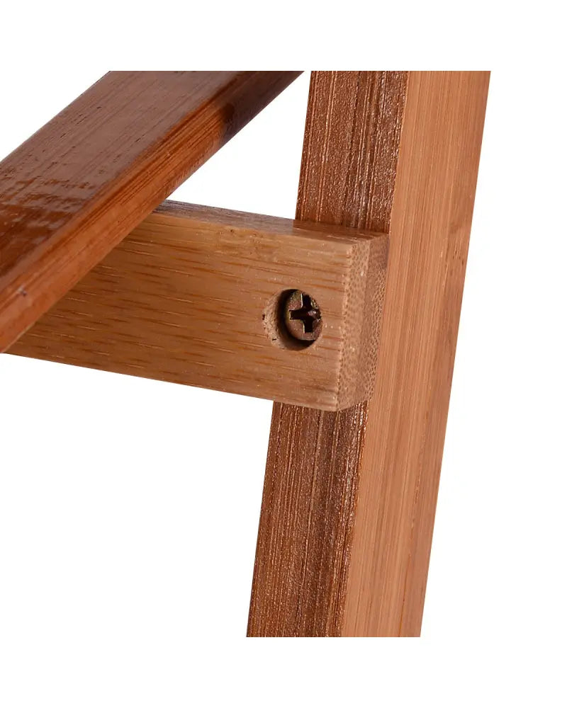 3 Tiers Outdoor Stand Bamboo Flower Pot Shelf - Natural - Plant Stands