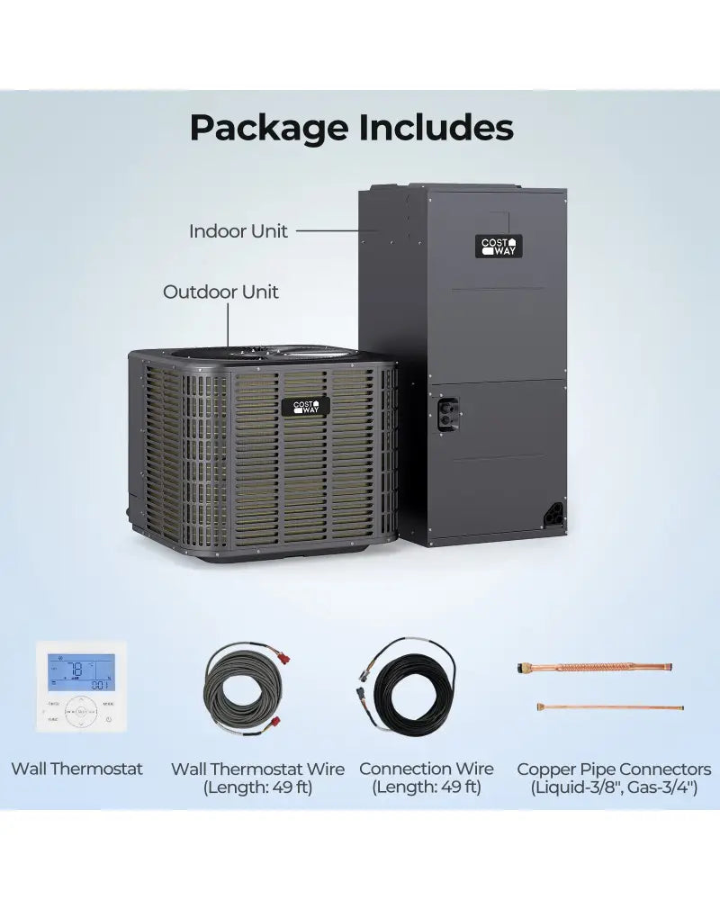 3 Ton 19 SEER2 High-Performance Heat Pump System (Operates down to -15°C) - Heat Pumps