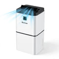 30 Pints 1500 Sq. ft Dehumidifier for Medium to Large Room with Indicator - White - Dehumidifiers