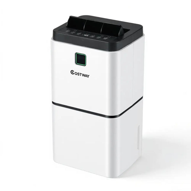 30 Pints 1500 Sq. ft Dehumidifier for Medium to Large Room with Indicator - White - Dehumidifiers