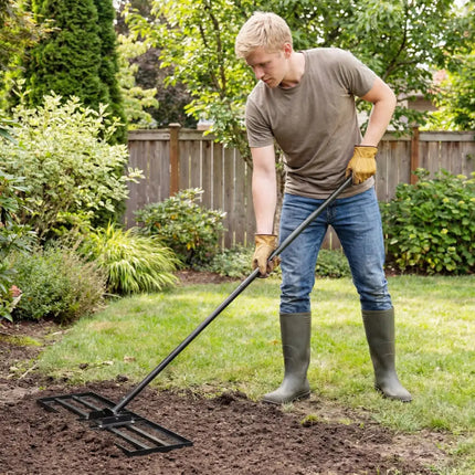 30 x 10 Inch Heavy Duty Lawn Level Tool with 69 Inch Handle-Black - Black - Lawn Care Tools