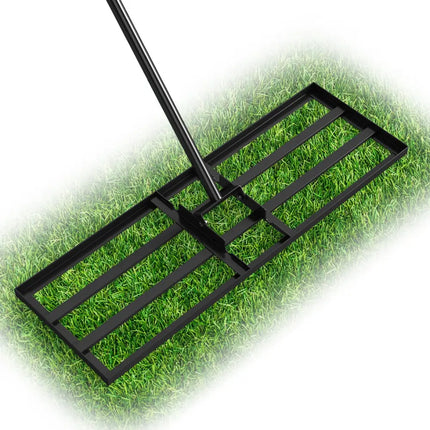 30 x 10 Inch Heavy Duty Lawn Level Tool with 69 Inch Handle-Black - Black - Lawn Care Tools
