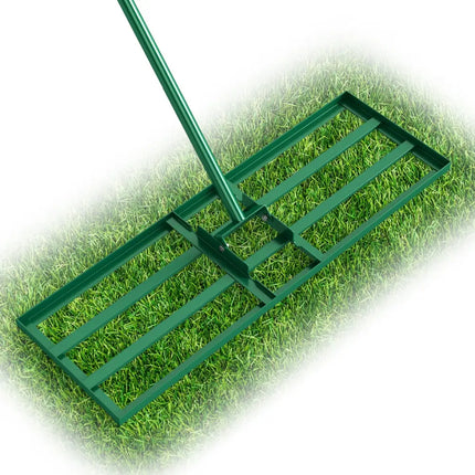 30 x 10 Inch Heavy Duty Lawn Level Tool with 69 Inch Handle-Green - Green - Lawn Care Tools