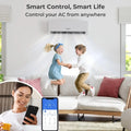 30000 BTU 2 Zone 23 SEER2 Mini Split Air Conditioner Wifi Enabled with Heat Pump-7K + 12K Costway