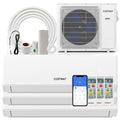 30000 BTU 3 Zone 23 SEER2 Mini Split Air Conditioner Wifi Enabled with Heat Pump-7K + 9K + 9K