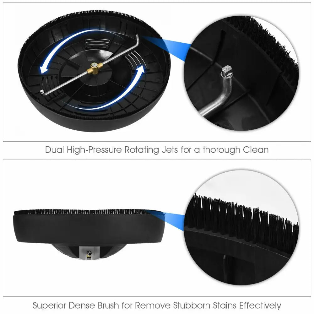 3000psi 16 Inch Pressure Washer Surface Cleaner Attachment - Black - Vacuums & Cleaners