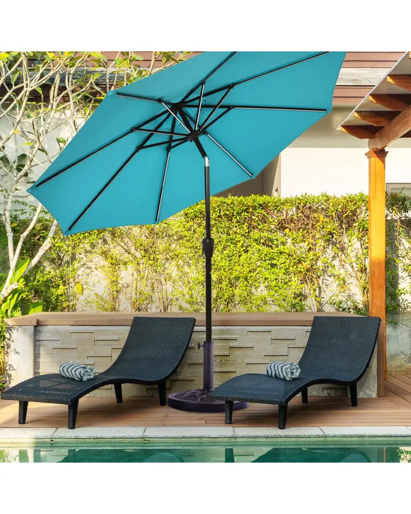 30lbs 18 Inch Heavy Duty Outdoor Patio Market Umbrella Base - Bronze - Outdoor Umbrella Bases