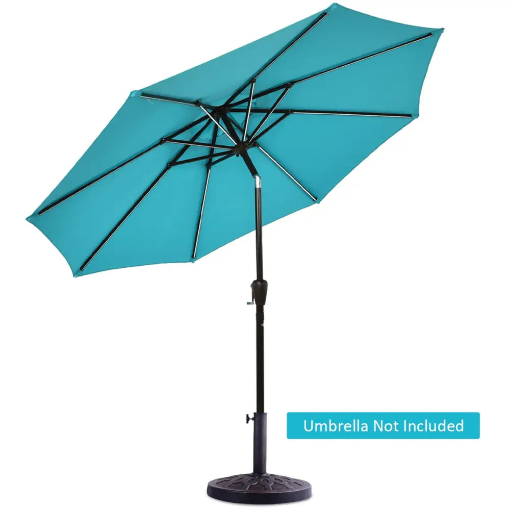 30lbs 18 Inch Heavy Duty Outdoor Patio Market Umbrella Base - Bronze - Outdoor Umbrella Bases