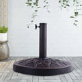 30lbs 18 Inch Heavy Duty Outdoor Patio Market Umbrella Base - Bronze - Outdoor Umbrella Bases