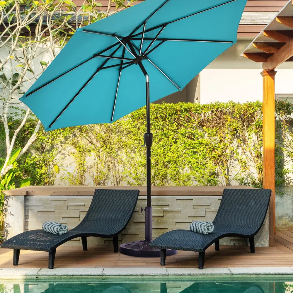 30lbs 18 Inch Heavy Duty Outdoor Patio Market Umbrella Base - Bronze - Outdoor Umbrella Bases
