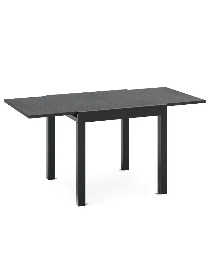 31.5 inches-63 inches Adjustable Patio Expandable Dining Table for 4-6 Person-Gray - Gray - Dining Tables