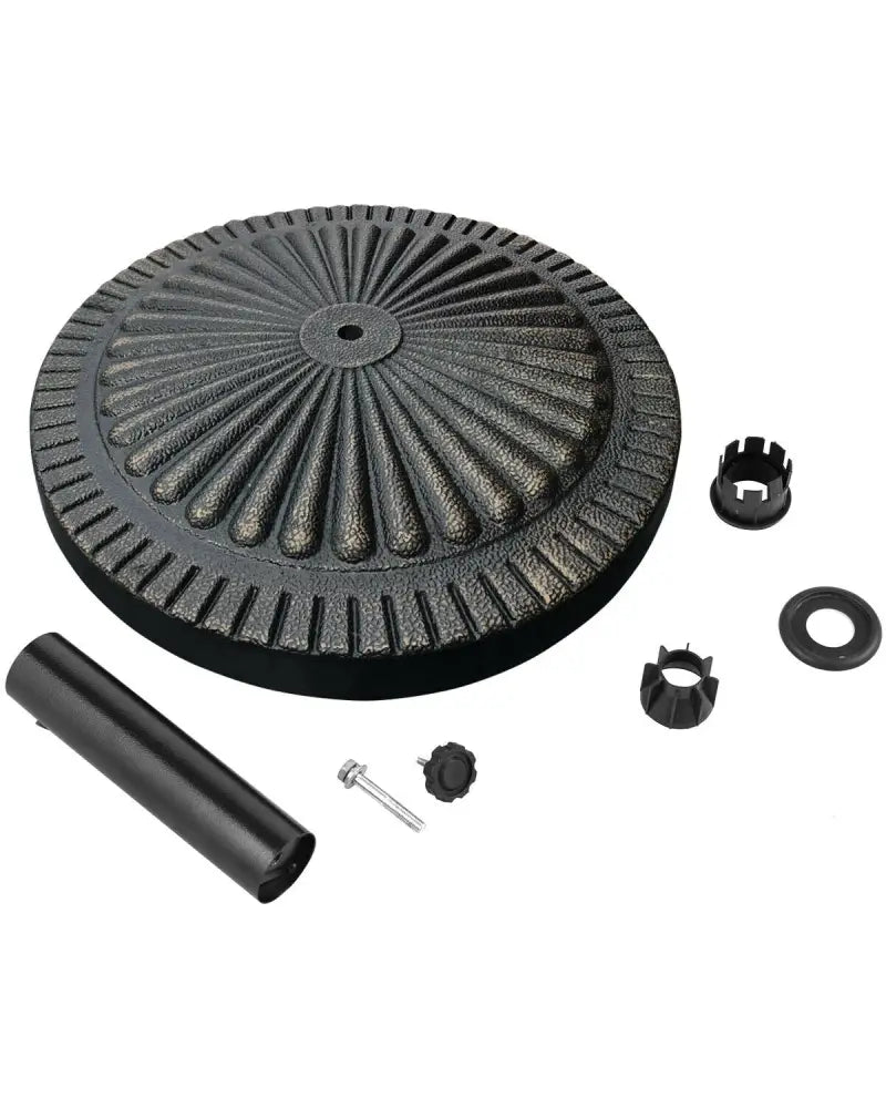 31.5 lbs Market Heavy-Duty Outdoor Stand Bronze Umbrella Base - Black - Outdoor Umbrella Bases