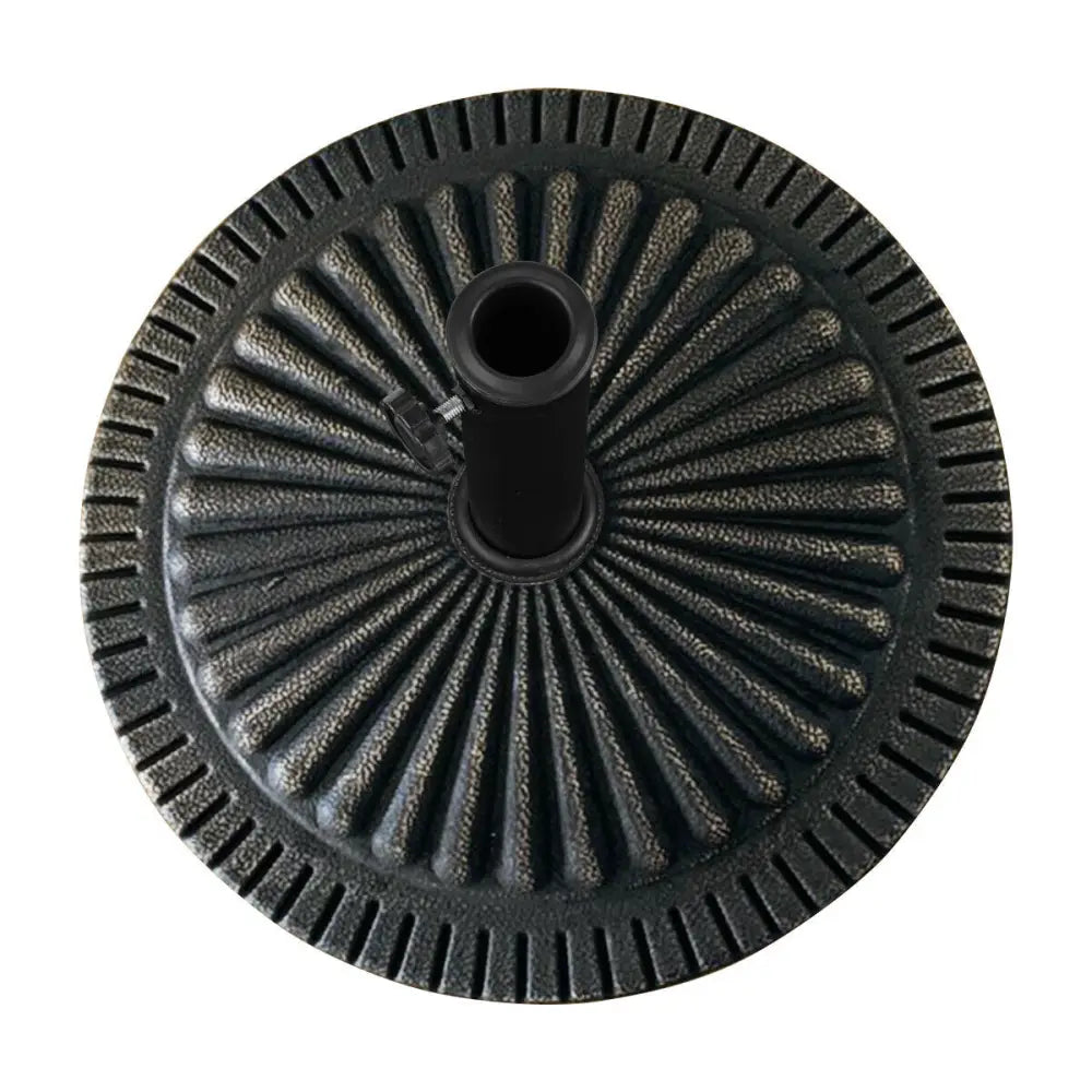 31.5 lbs Market Heavy-Duty Outdoor Stand Bronze Umbrella Base - Black - Outdoor Umbrella Bases