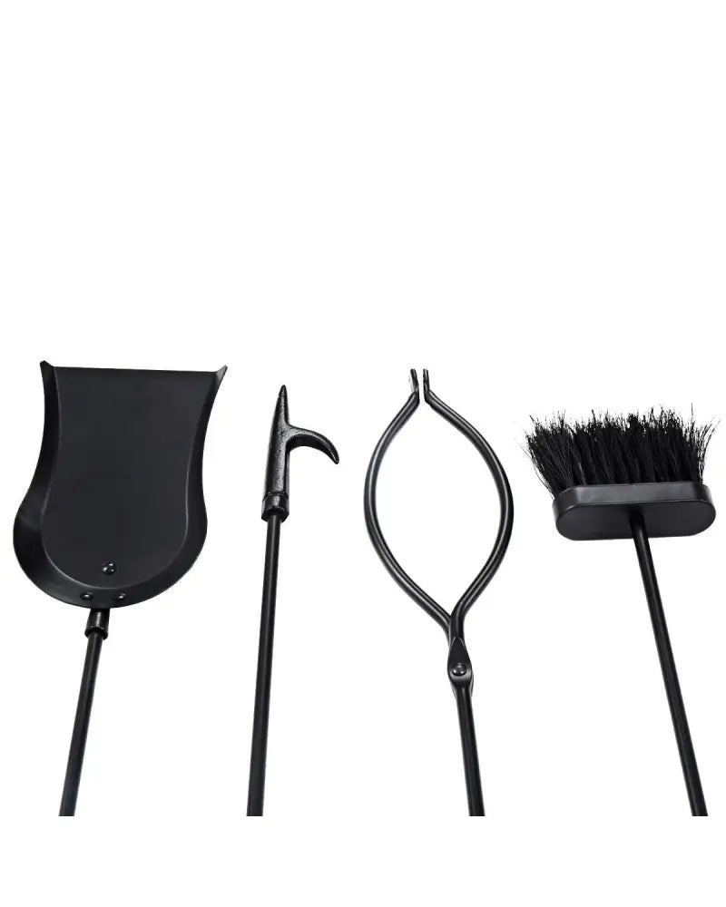 31 Inch 5 Pieces Hearth Fireplace Fire Tools Set - Black - Fireplace Tools