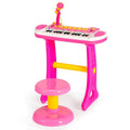 31-Key Kids Piano Keyboard Toy with Microphone and Multiple Sounds for Age 3+-Pink - Pink - Musical Toys