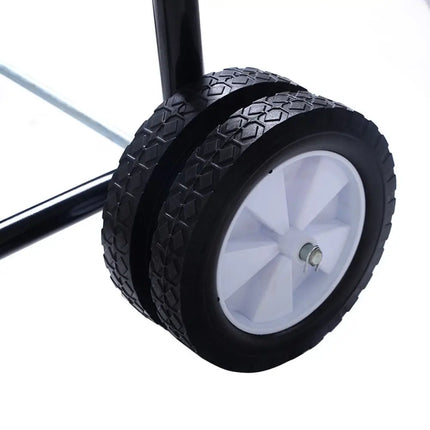 315 LBS Outboard Boat Motor Stand Carrier Cart Dolly Storage Pro Heavy Duty - Black - Garages