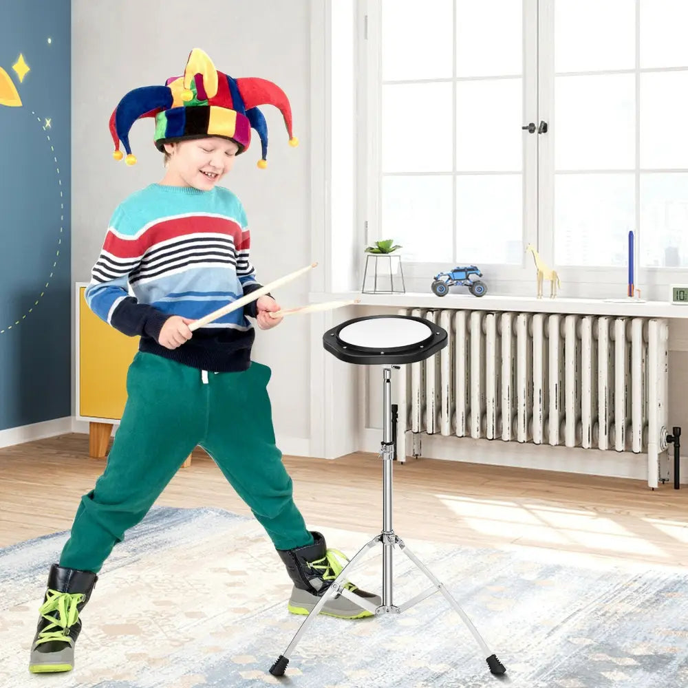 32 Note Glockenspiel Xylophone Percussion Bell Kit with Adjustable Stand - Black - Drums & Percussion
