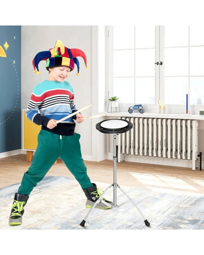 32 Note Glockenspiel Xylophone Percussion Bell Kit with Adjustable Stand - Black - Drums & Percussion