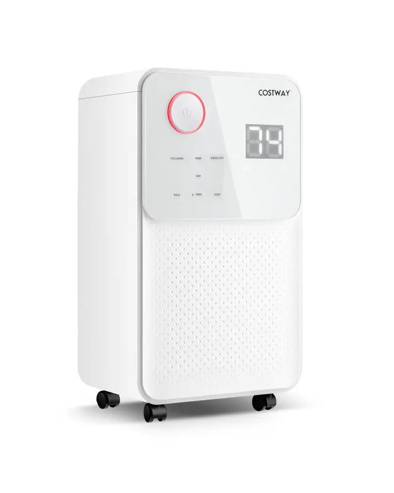 32 Pints 2000 Sq. Ft Dehumidifier for Home and Basements with 3-Color Digital Display-White - White - Dehumidifiers