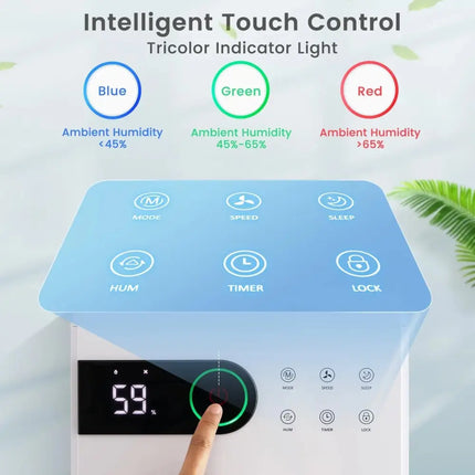 32 Pints Dehumidifier with Sleep Mode and 24H Timer for Home Basement-White Costway