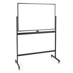 32 x 47 Inch Portable Rolling White Board-Black - Black - Home Office