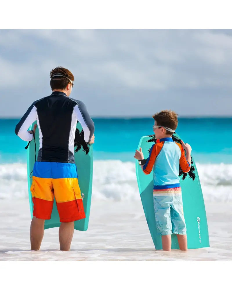 33 Inch/37 Inch/41 Inch Lightweight Super Surfing Bodyboard - Turquoise - Surfing
