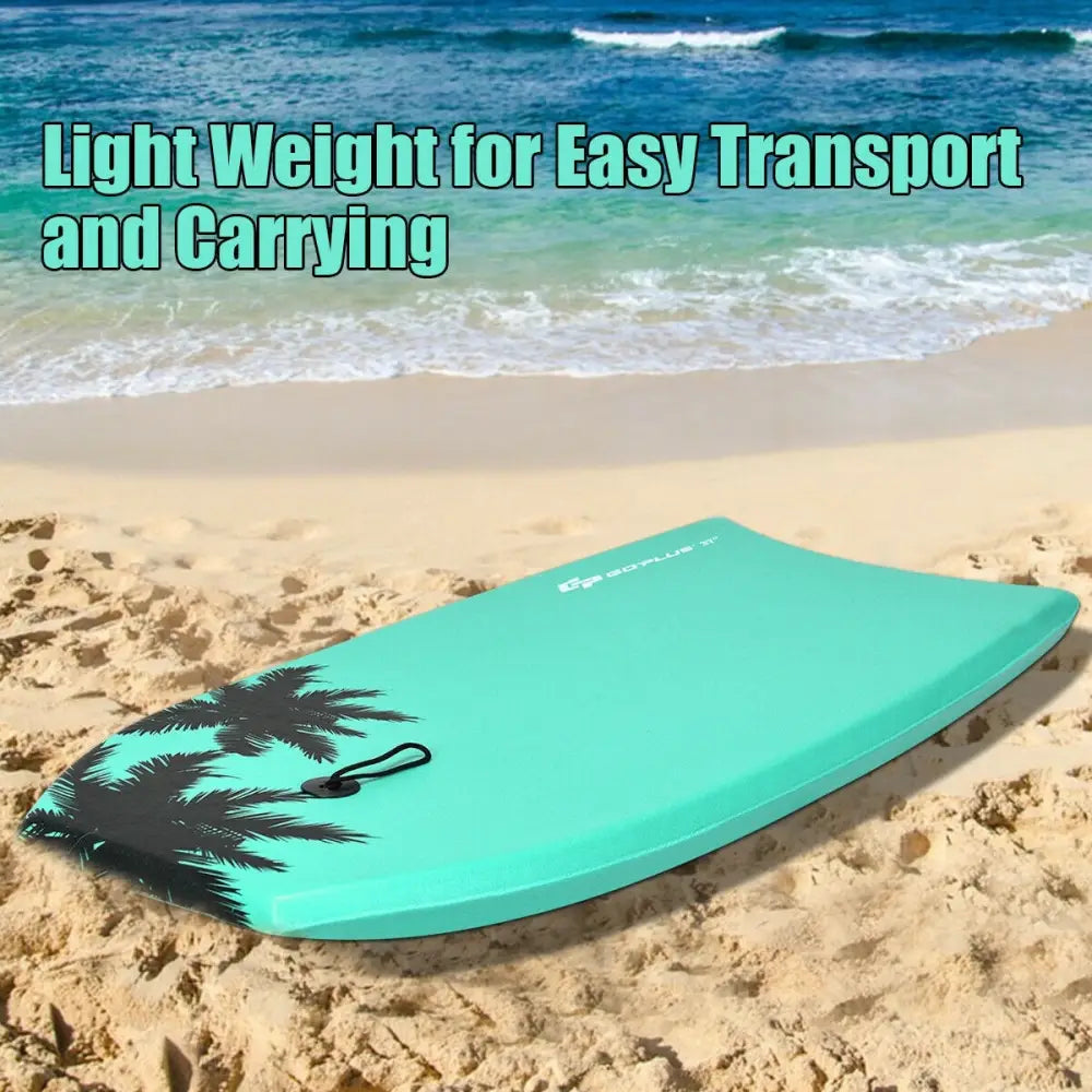 33 Inch/37 Inch/41 Inch Lightweight Super Surfing Bodyboard - Turquoise - Surfing