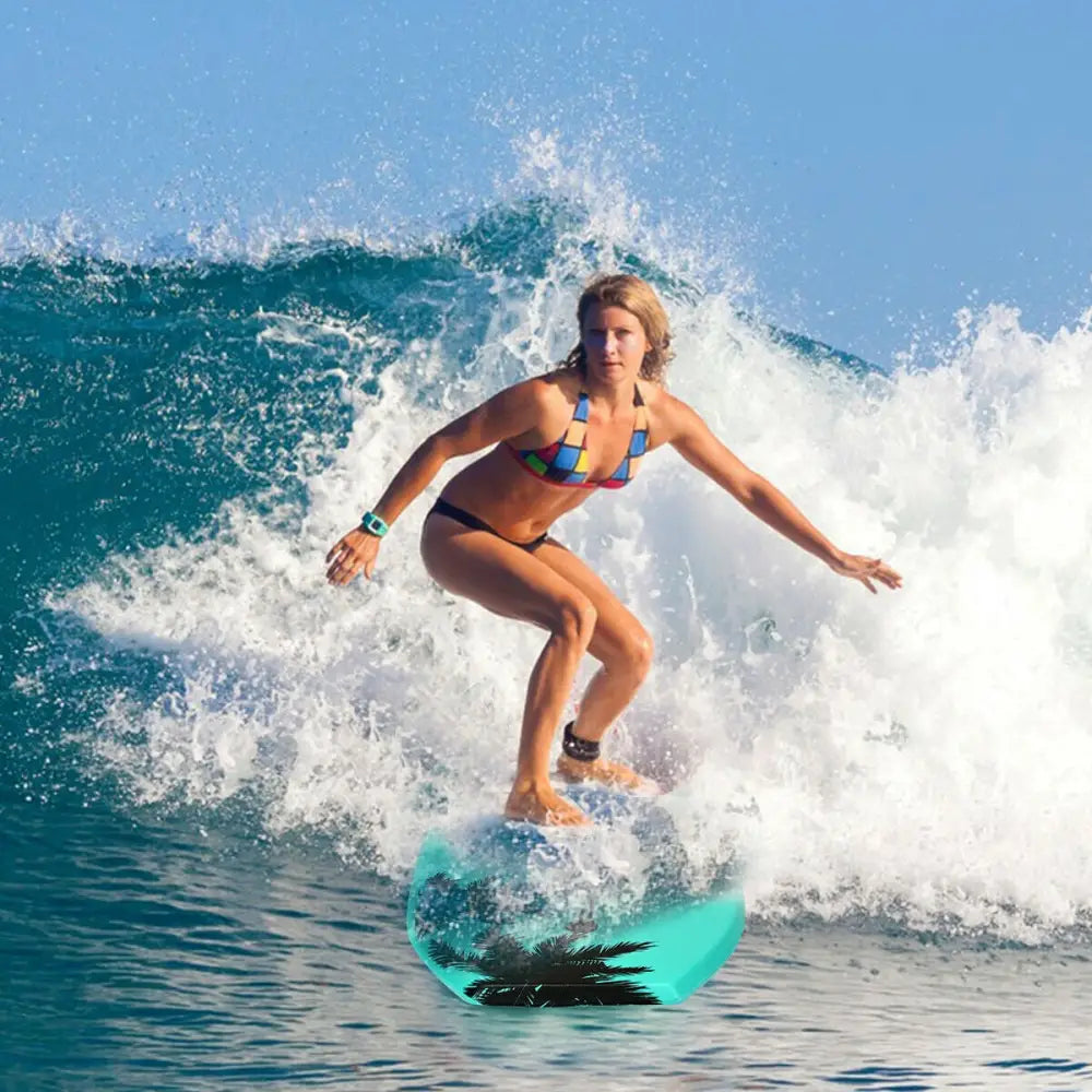 33 Inch/37 Inch/41 Inch Lightweight Super Surfing Bodyboard - Turquoise - Surfing