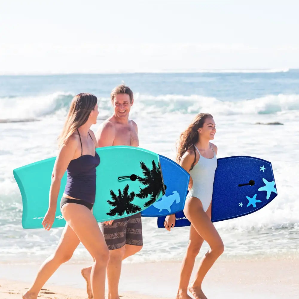 33 Inch/37 Inch/41 Inch Lightweight Super Surfing Bodyboard - Turquoise - Surfing