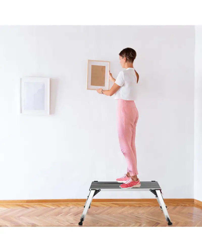 330 lbs Aluminum Folding Non-slip Drywall Step Stool Ladder - Kitchen Tools