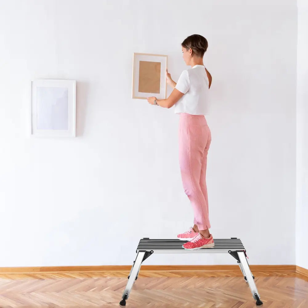 330 lbs Aluminum Folding Non-slip Drywall Step Stool Ladder - Kitchen Tools