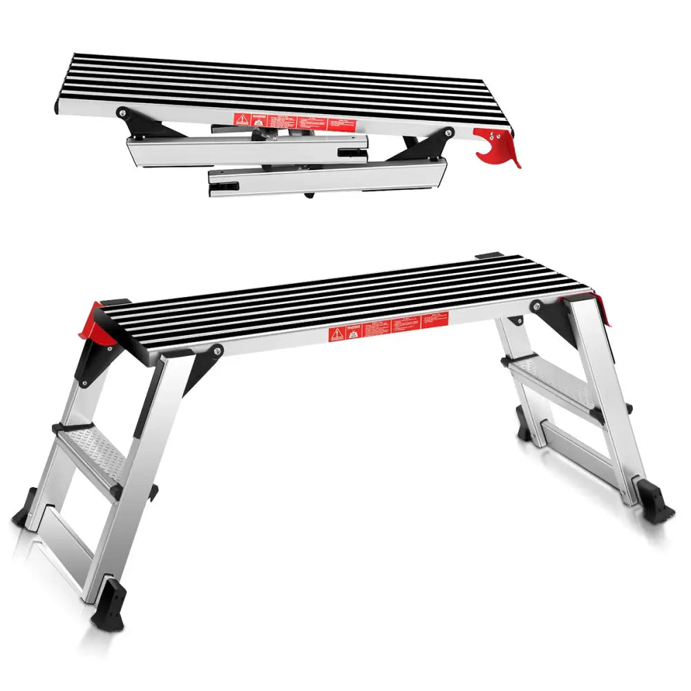 330 lbs Aluminum Folding Non-slip Drywall Step Stool Ladder - Kitchen Tools