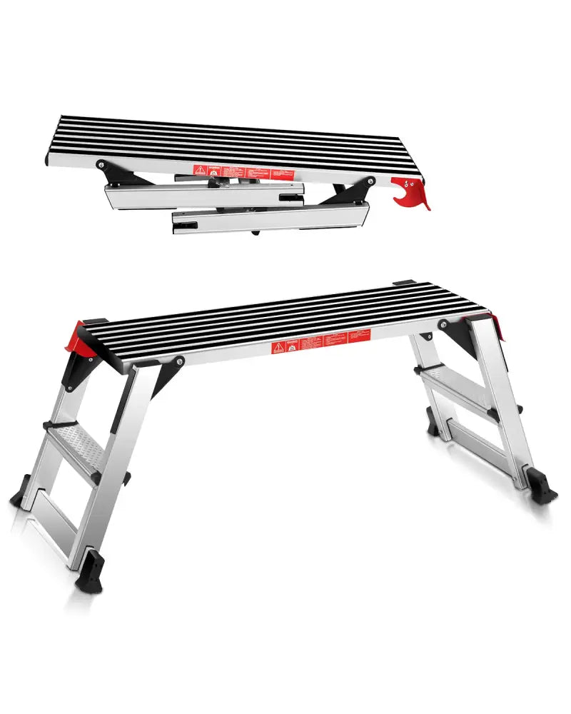 330 lbs Aluminum Folding Non-slip Drywall Step Stool Ladder - Kitchen Tools