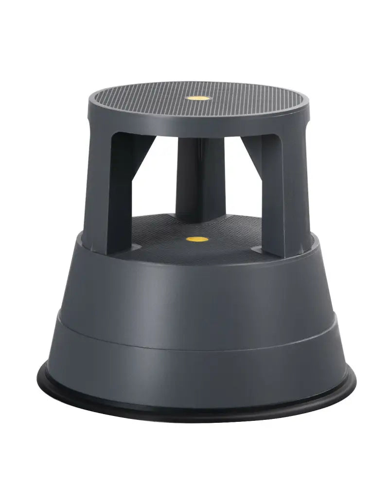 330 lbs Step Stool with Non-Slip Rubber Platform - Black - Ladders