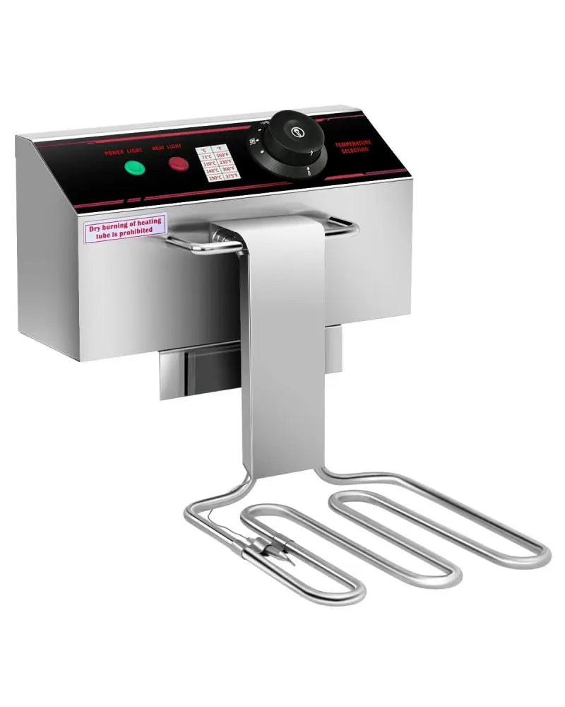 3400W Dual Tank Electric Countertop Deep Fryer - Silver - Air Fryers