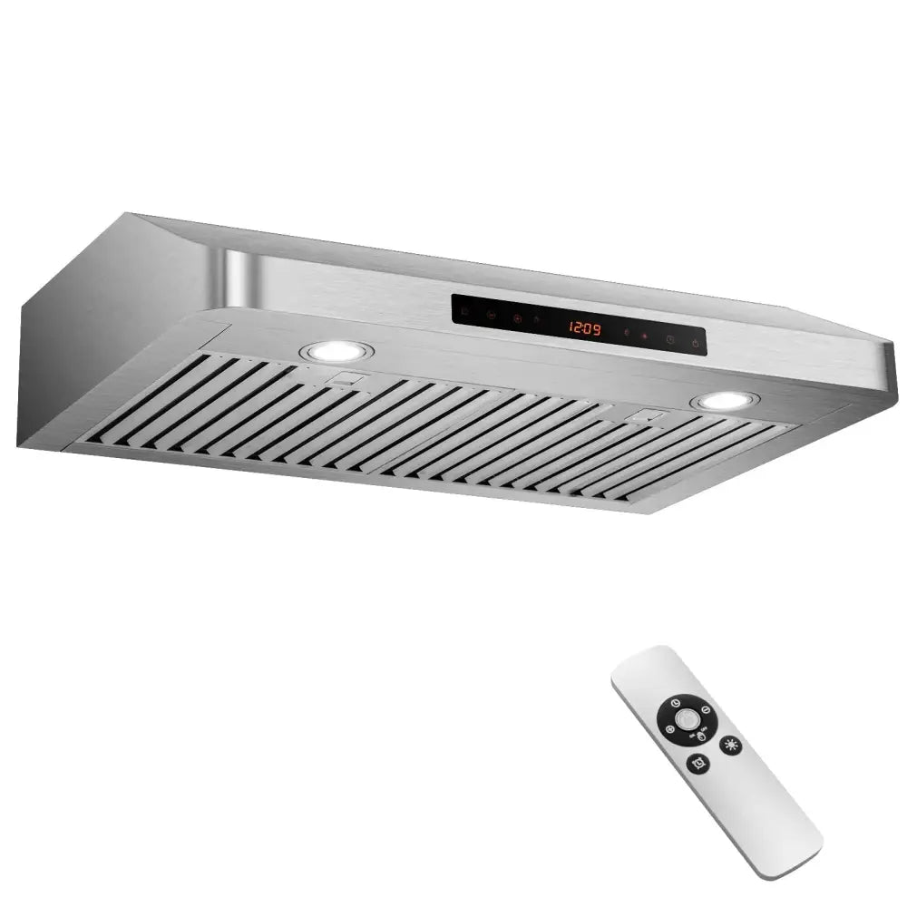 35.5/29.5 Inch Under Cabinet Range Hood 900 CFM Kitchen Vent with 4 Fan Speed-29.5 inches Costway