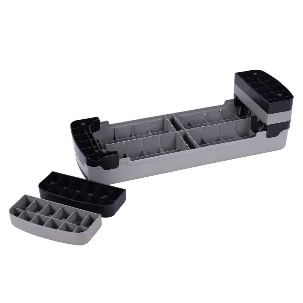 35 Inch Aerobic Cardio Adjustable Exercise Stepper with Risers - Gray - Sport Equipments